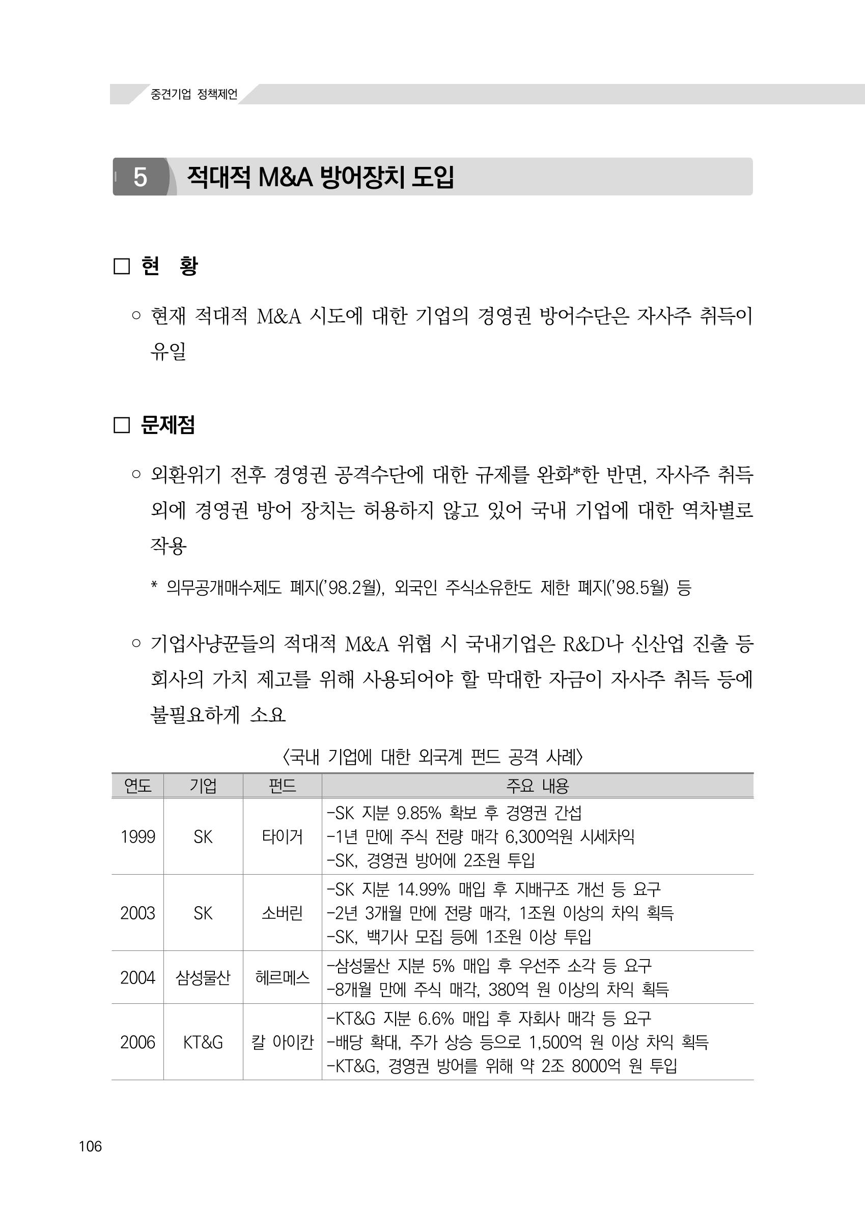 21대 국회에 바랍니다, 중견기업 정책제언 110페이지