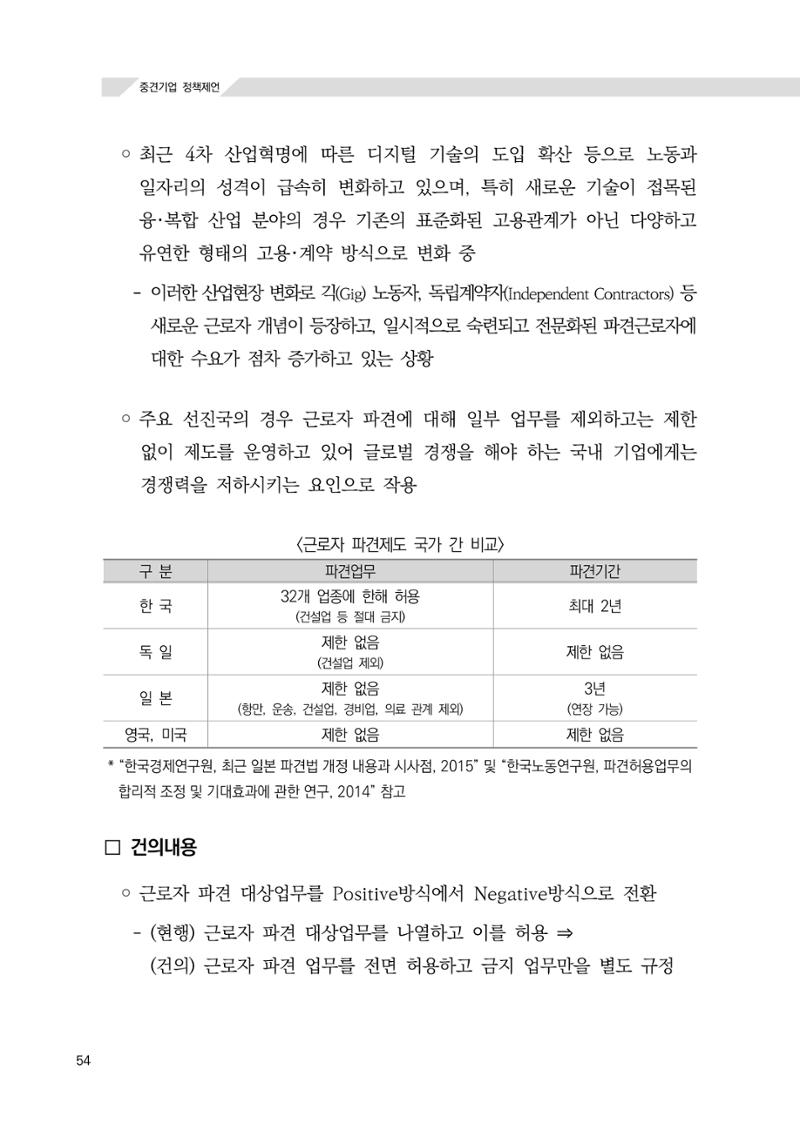 21대 국회에 바랍니다, 중견기업 정책제언 58페이지