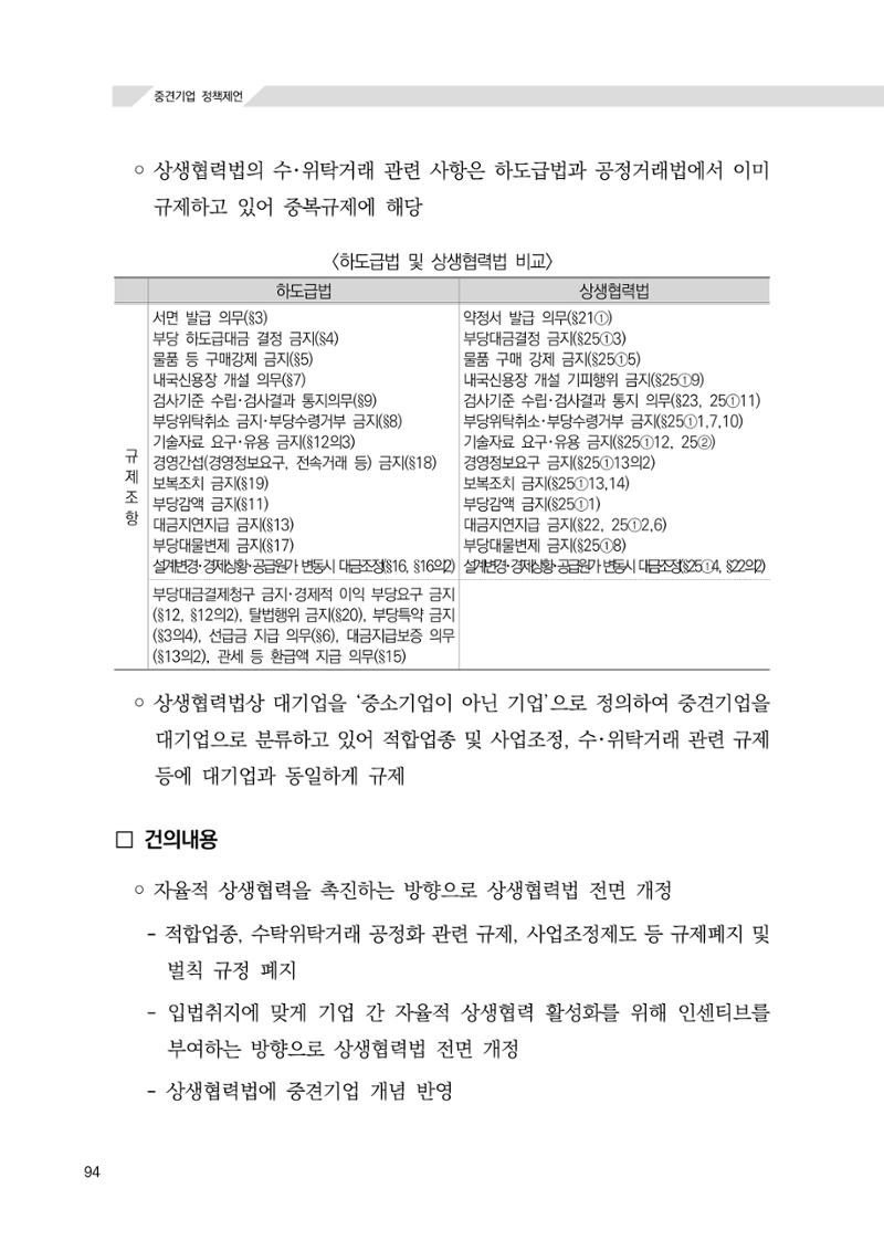21대 국회에 바랍니다, 중견기업 정책제언 98페이지