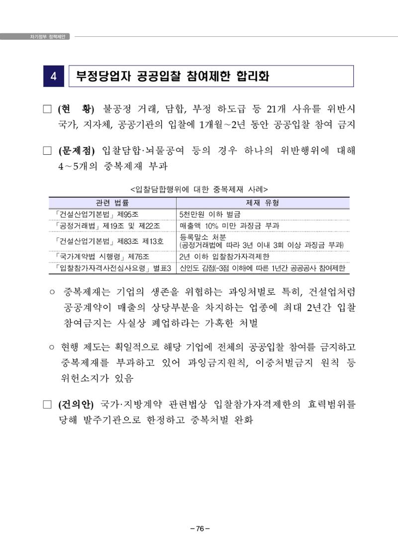 차기정부 정책 제안 86페이지