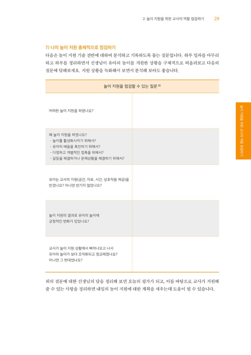 교사를 위한 놀이지원 워크북-교사연수 30페이지