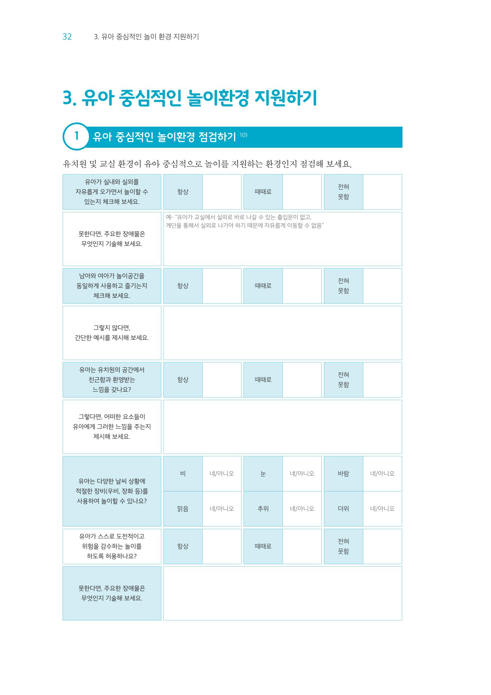 교사를 위한 놀이지원 워크북-교사연수 33페이지