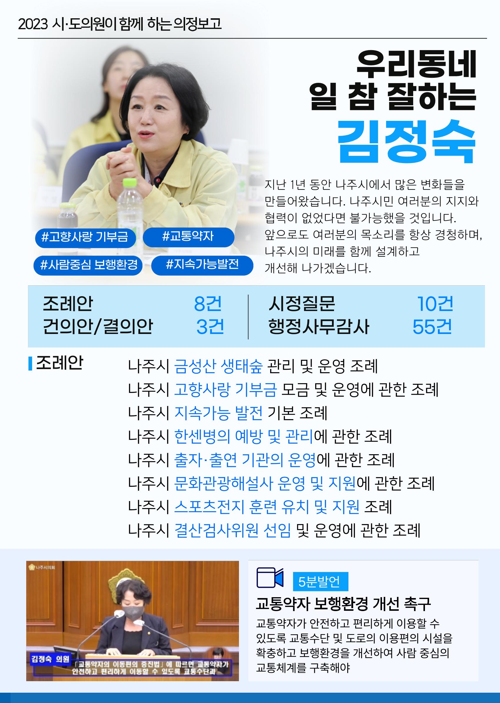 시도의원이 함께 만드는 나주의 변화 [의정보고서] 6페이지