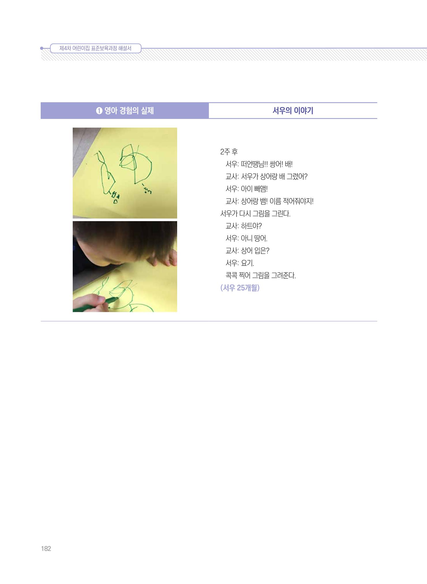 제4차 표준보육과정 해설서 182페이지