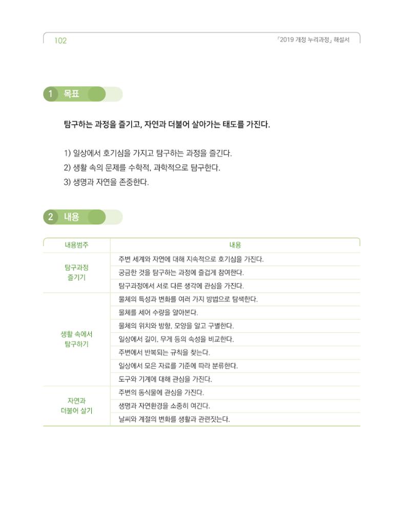 2019개정 누리과정 해설서 103페이지