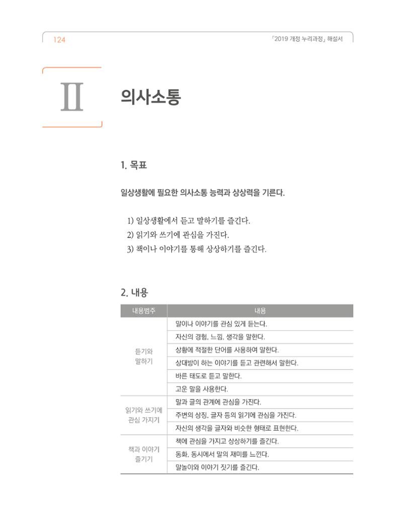 2019개정 누리과정 해설서 125페이지