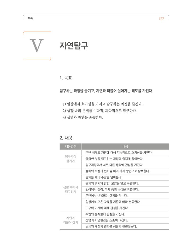 2019개정 누리과정 해설서 128페이지