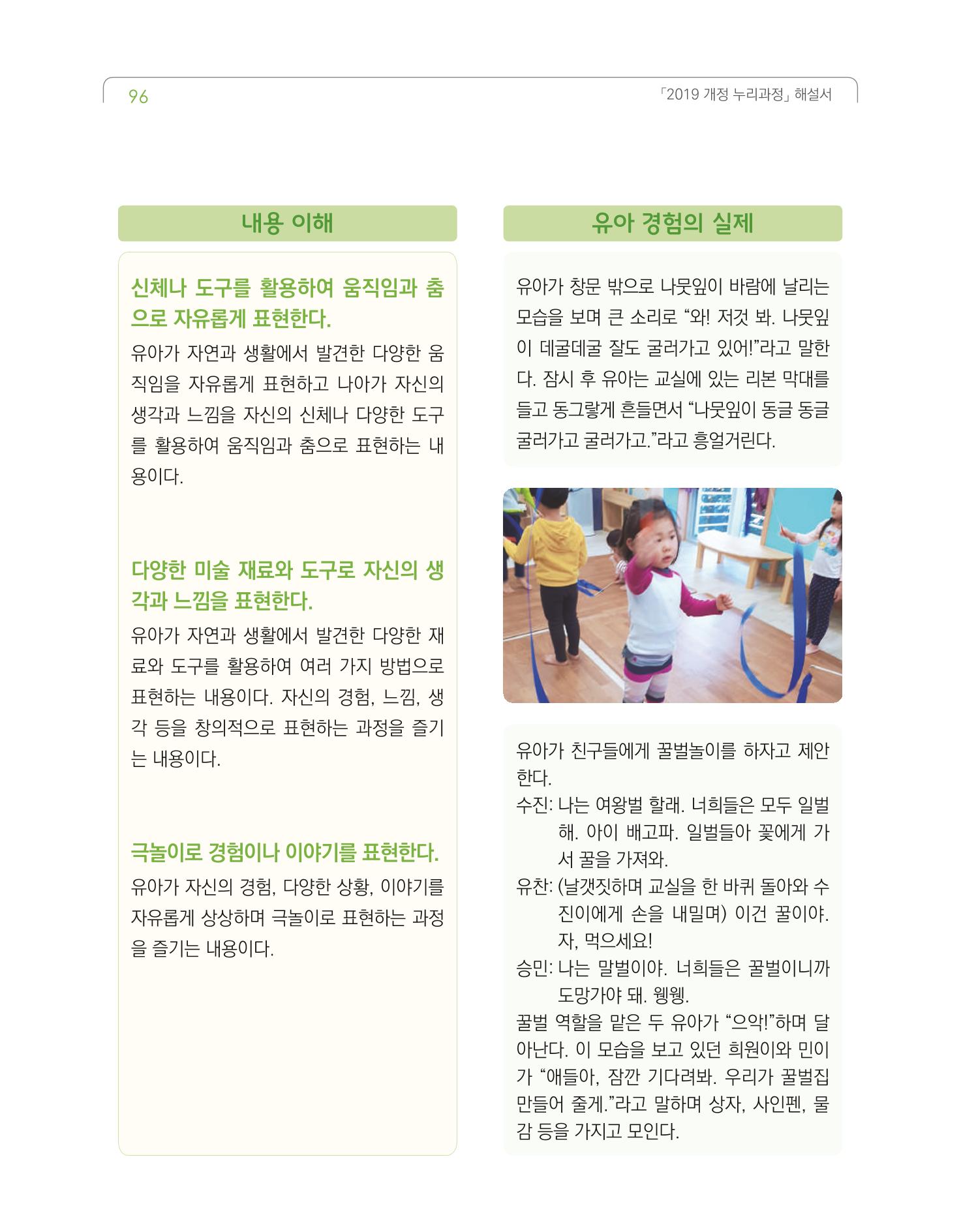 2019개정 누리과정 해설서 97페이지