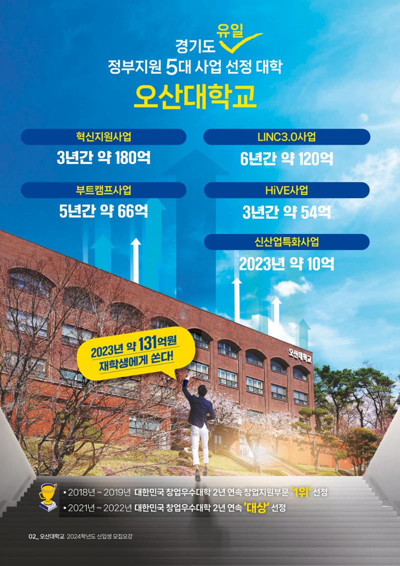 오산대학교 2024학년도 신입생 모집요강 2페이지