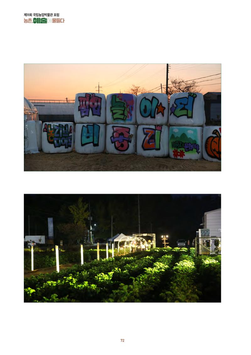 농촌 예술에 물들다_제11회 국립농업박물관포럼 74페이지