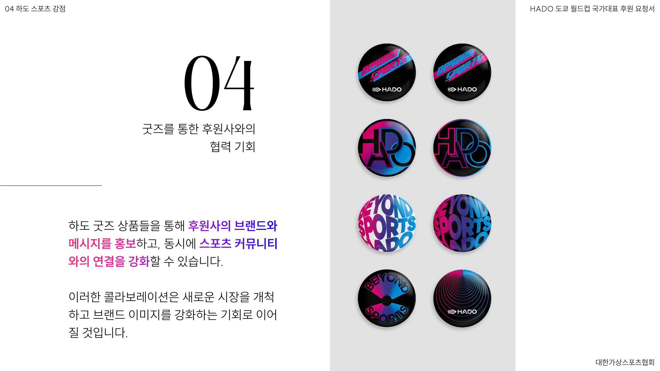 HADO월드컵국가대표 스폰서십 33페이지