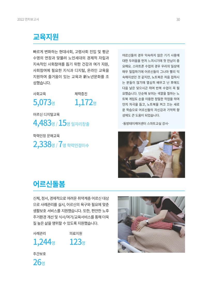 2022 동방사회복지회 연차보고서 30페이지