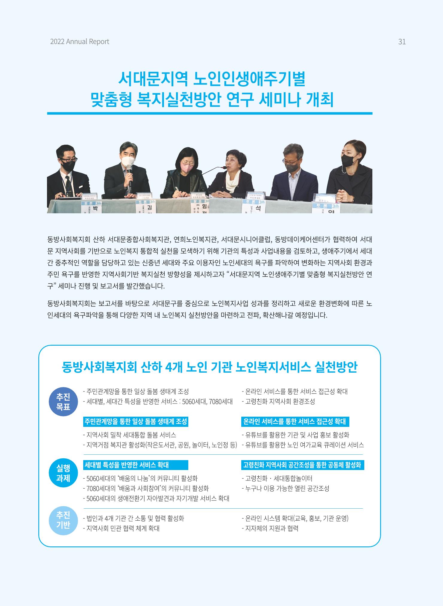 2022 동방사회복지회 연차보고서 31페이지