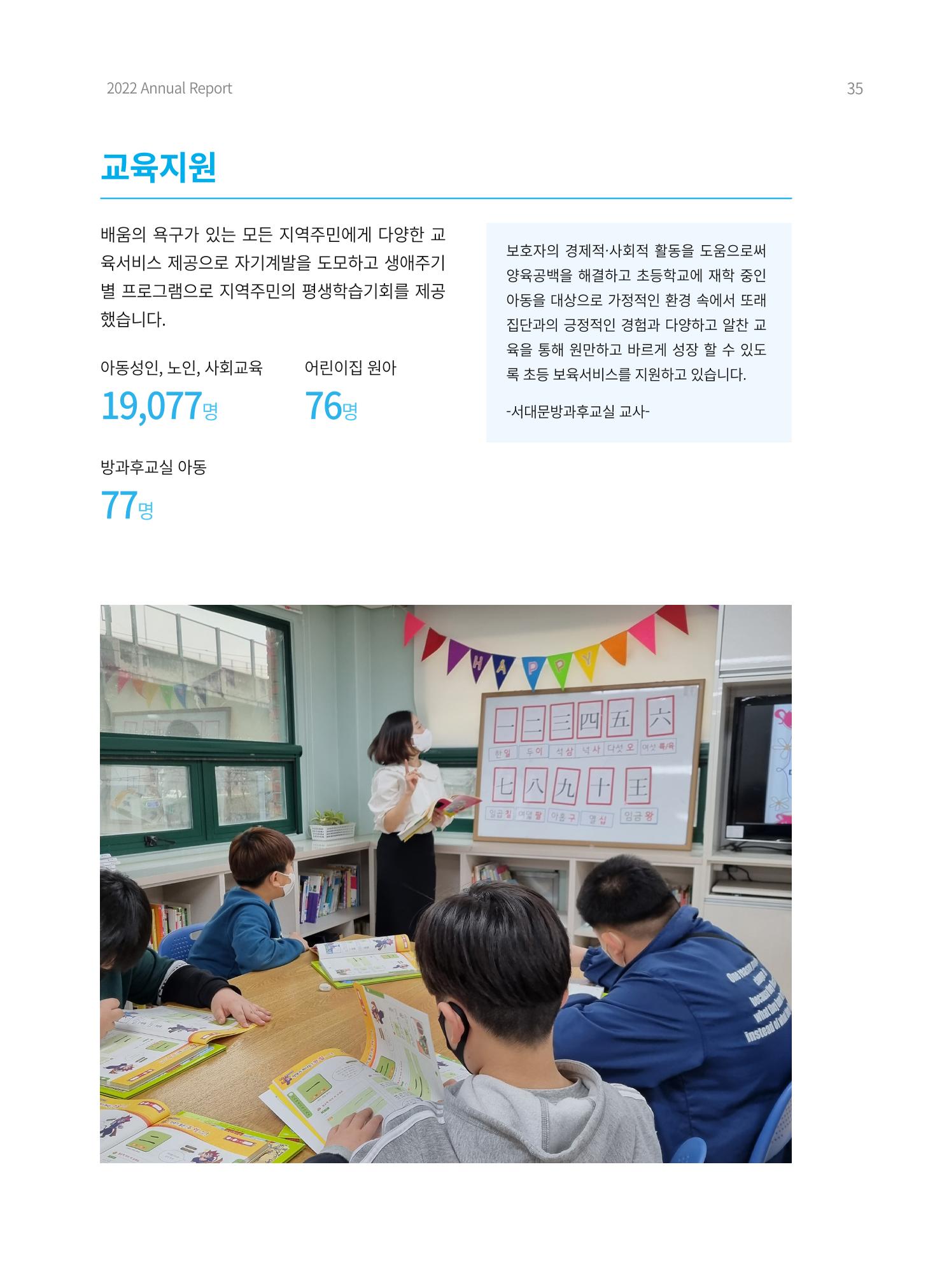 2022 동방사회복지회 연차보고서 35페이지