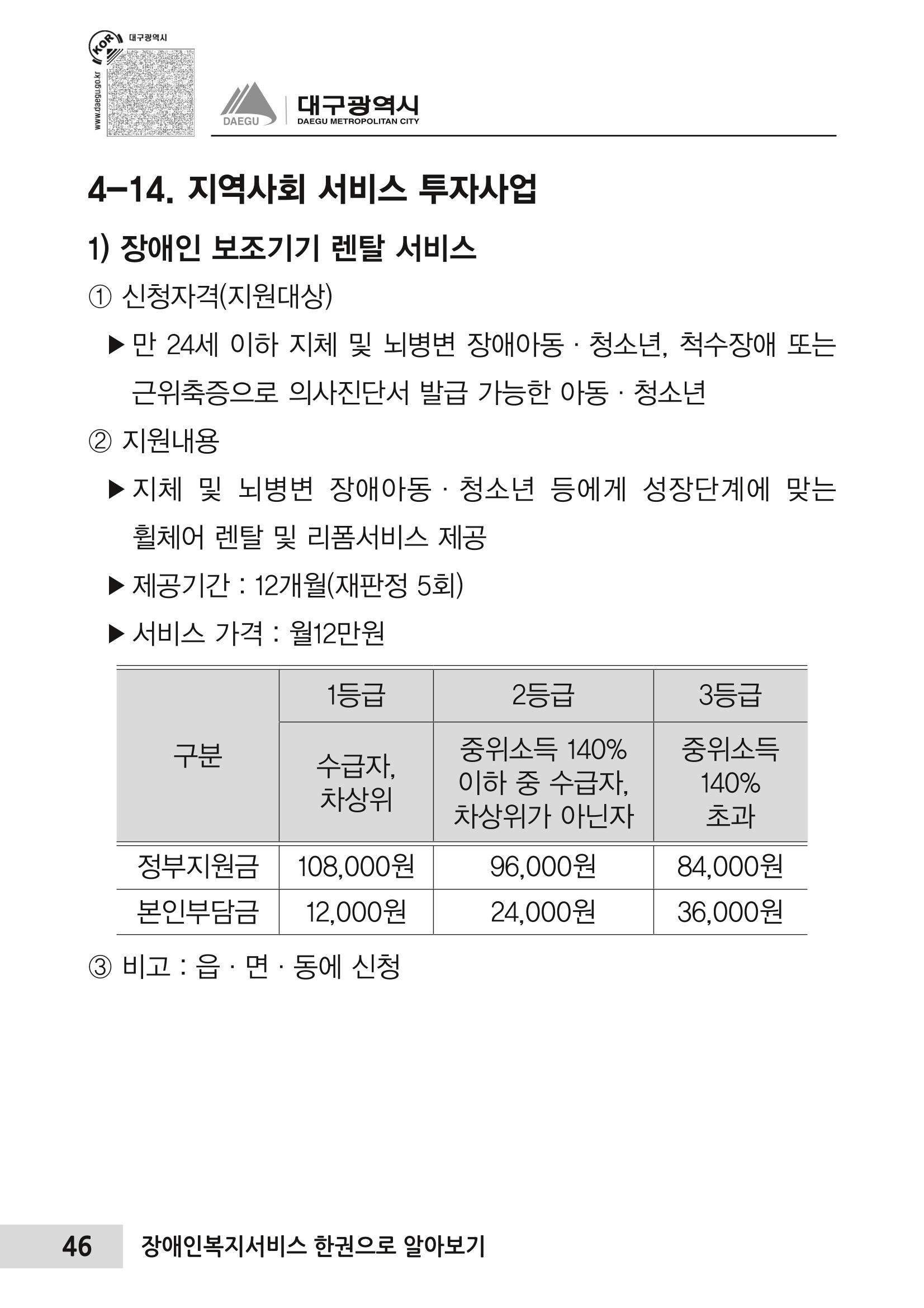 대구시 장애인복지서비스 한 권으로 알아보기 50페이지