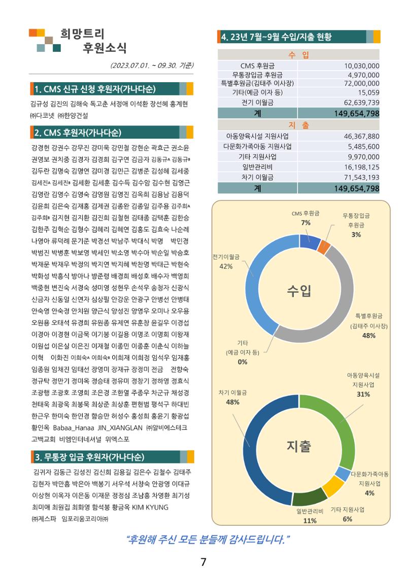 사단법인 희망트리(제6호 vol.6) 7페이지