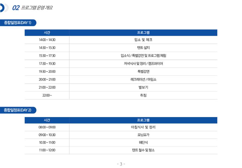 [티네이처 캠프] 안내사항 3페이지