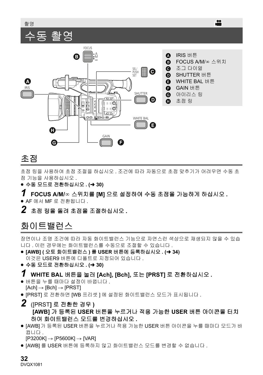 (설명서) 파나소닉 캠코더 AG-UX90AN 32페이지