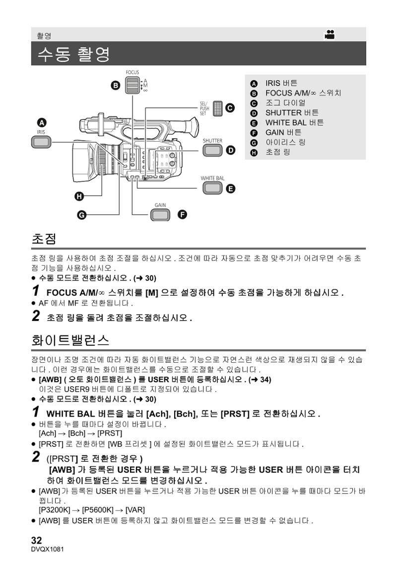 (설명서) 파나소닉 캠코더 AG-UX90AN 32페이지