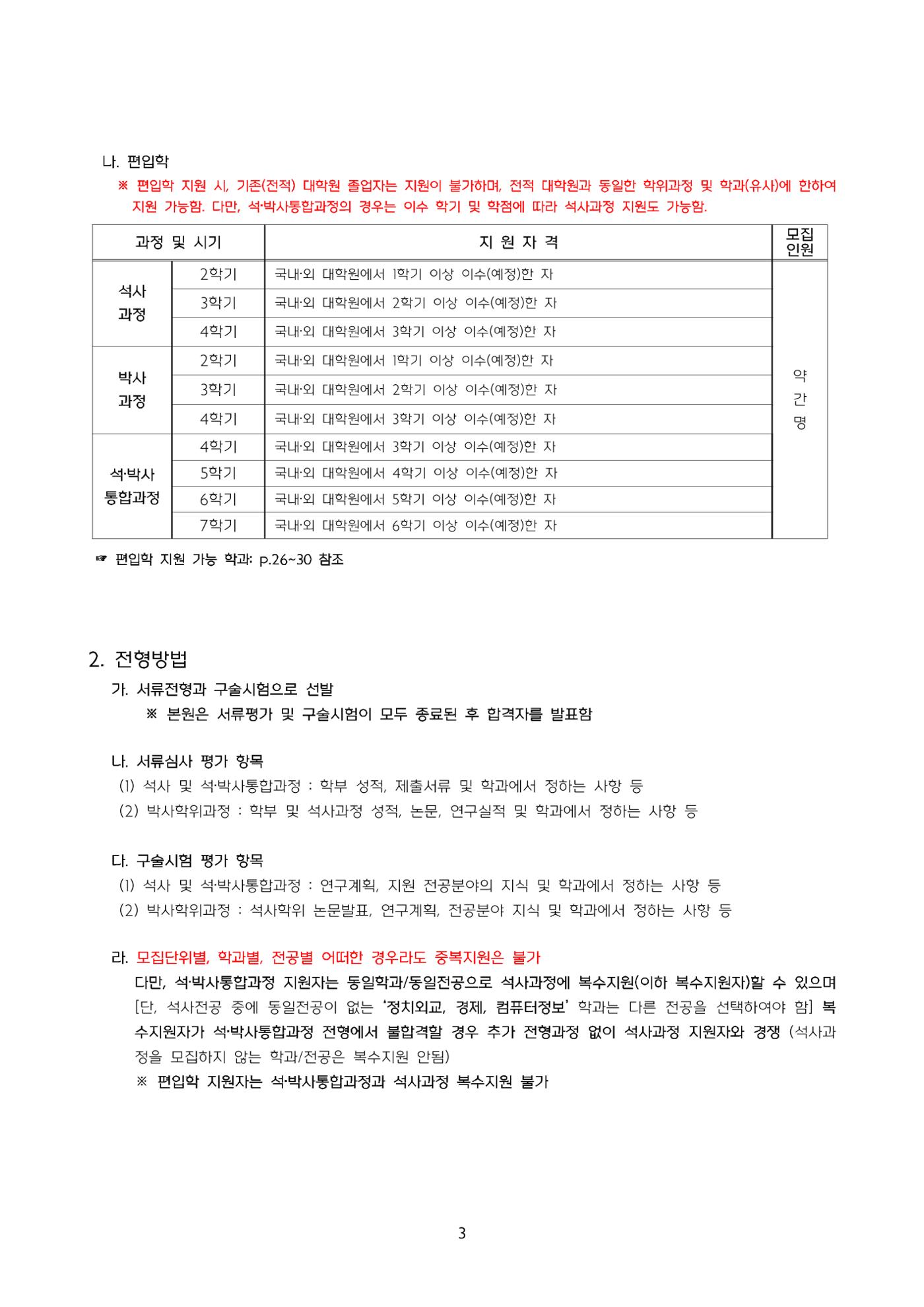 고려대학교 일반대학원 2024학년도 전기 신입학전형 3페이지