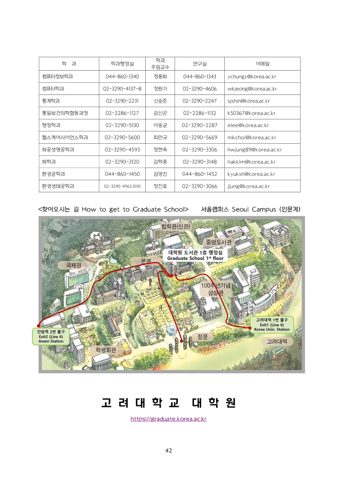 고려대학교 일반대학원 2024학년도 전기 신입학전형 42페이지