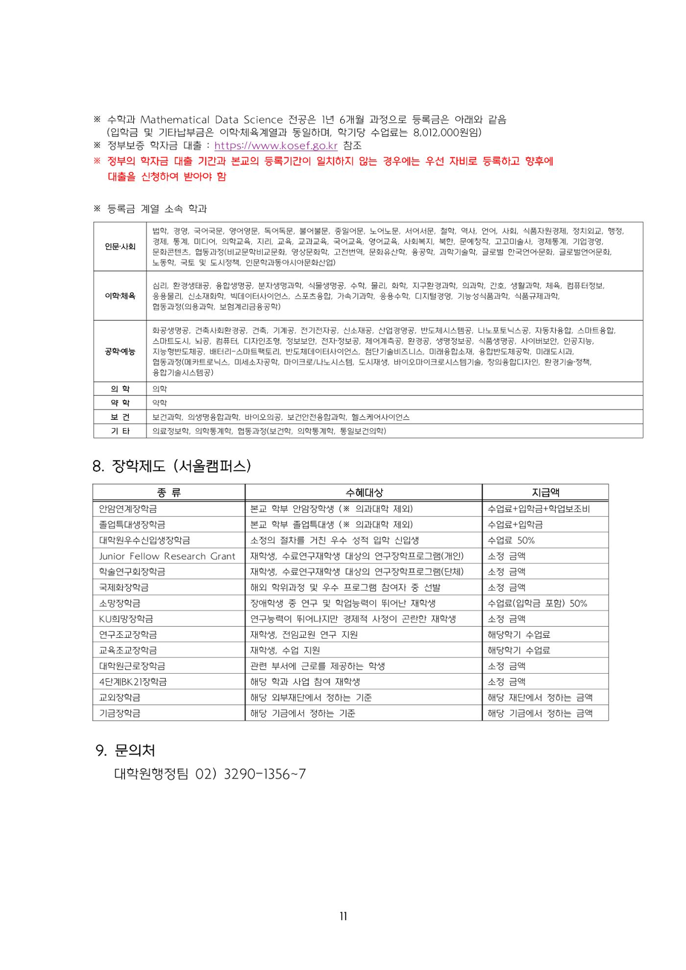고려대학교 일반대학원 2024학년도 전기 신입학전형 11페이지