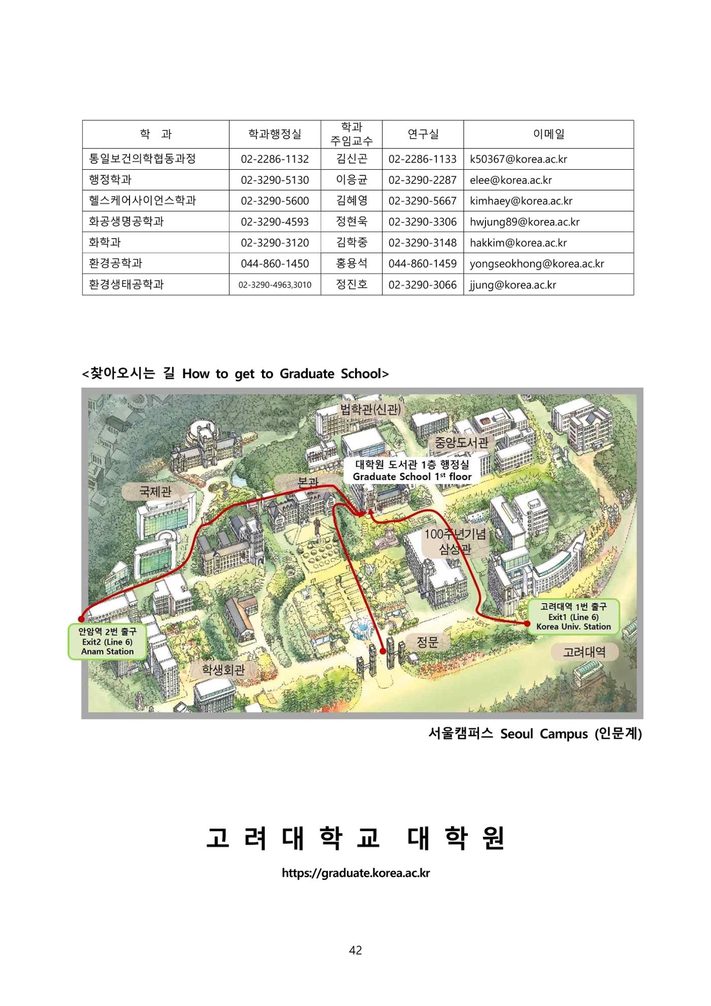 고려대학교 일반대학원 2023학년도 후기 신입학전형 42페이지