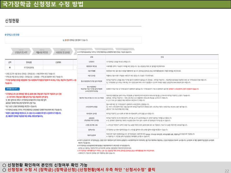 [국가장학금]신청 메뉴얼 안내(홈페이지) 26페이지