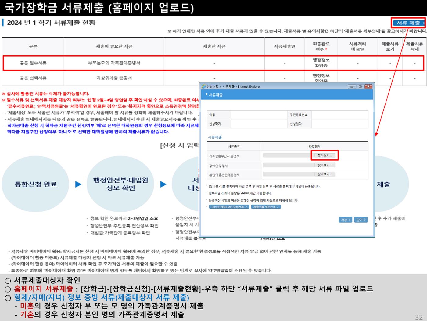 [국가장학금]신청 메뉴얼 안내(홈페이지) 38페이지