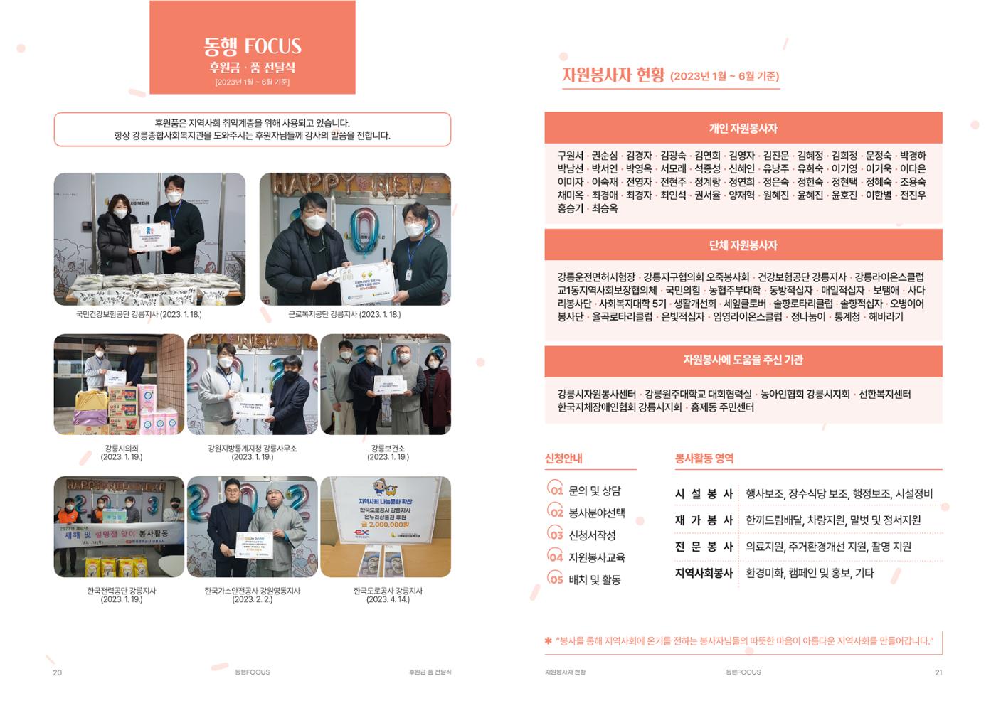 강릉종합사회복지관 소식지(마카모예 4호) 11페이지