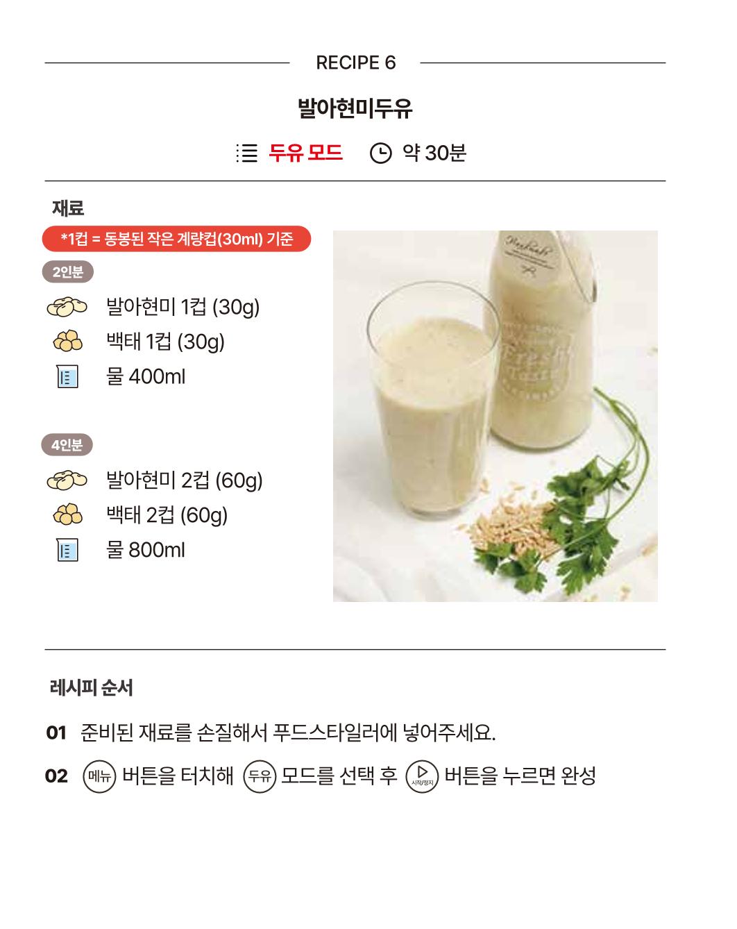 쿠진 푸드스타일러 레시피북 최신버전 12페이지