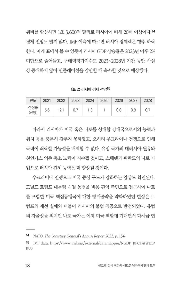 제4호 한백통일경제연구 <글로벌 정세 변화와 새로운 남북경제관계 모색> 20페이지