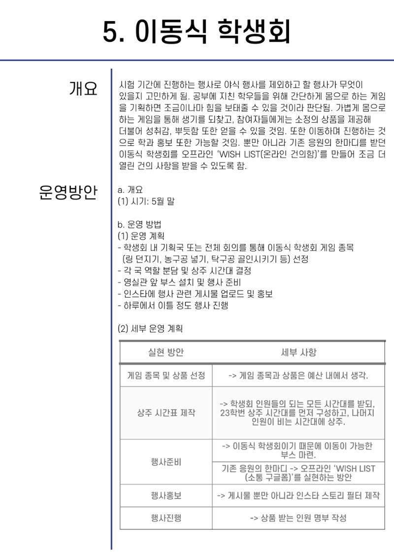 제 22대 환경에너지공간융합학과 선거운동본부 공약집 13페이지