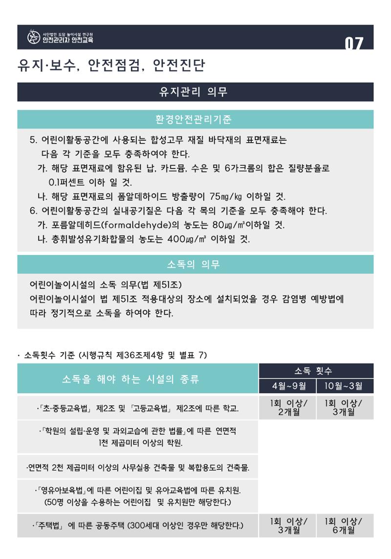 어린이 놀이시설 안전관리자 안전교육 9페이지