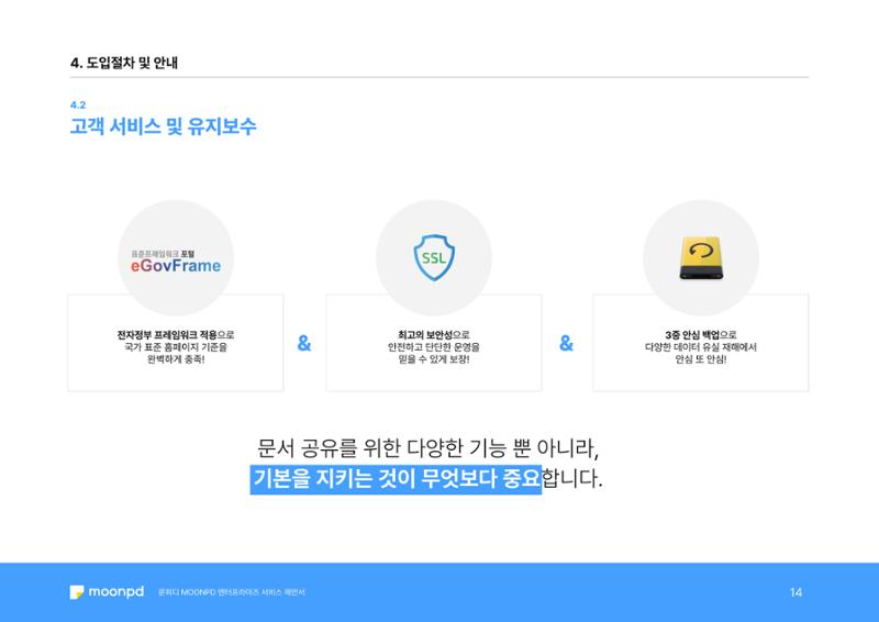 문피디 엔터프라이 서비스 제안서 16페이지