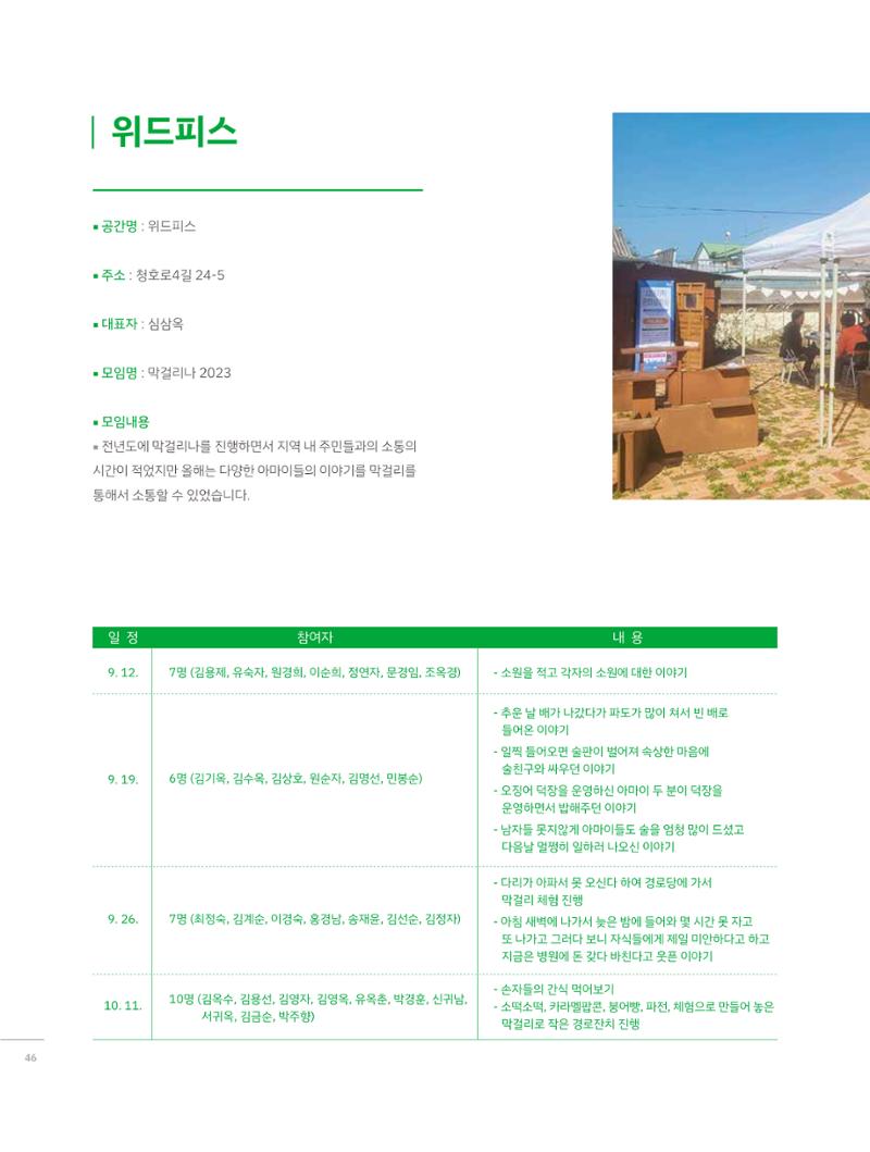 2023 시민기획 문화실험실 소상공인실험실 OK활력소 결과자료집 45페이지