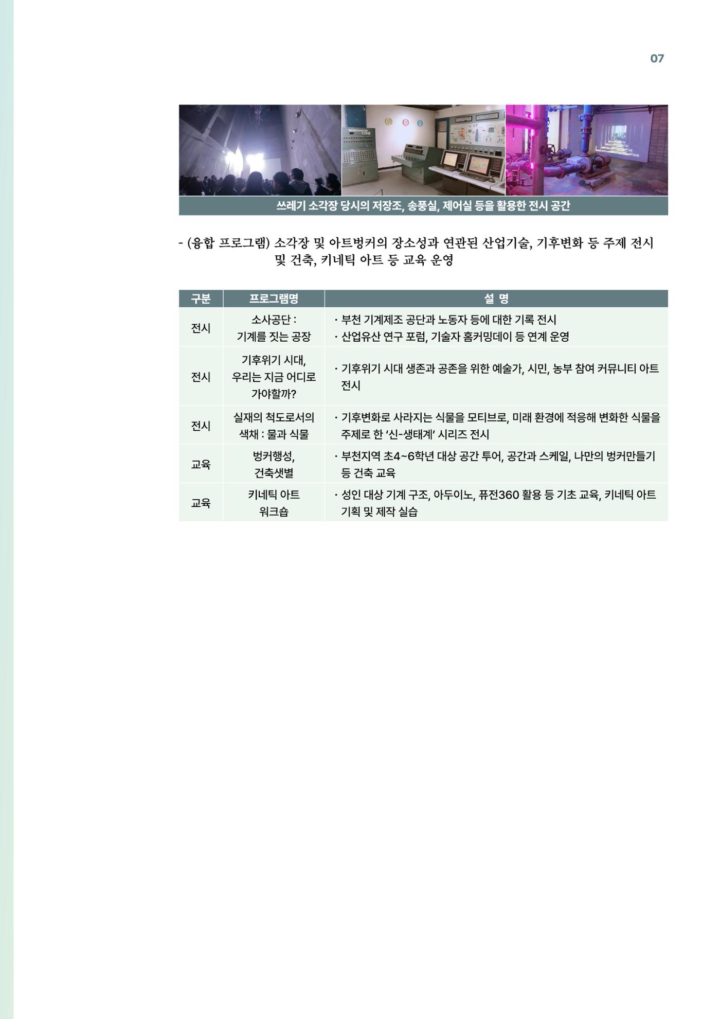 코팩포커스_유휴시설 재생 문화공간 사례 및 과학문화 연계 방안 7페이지