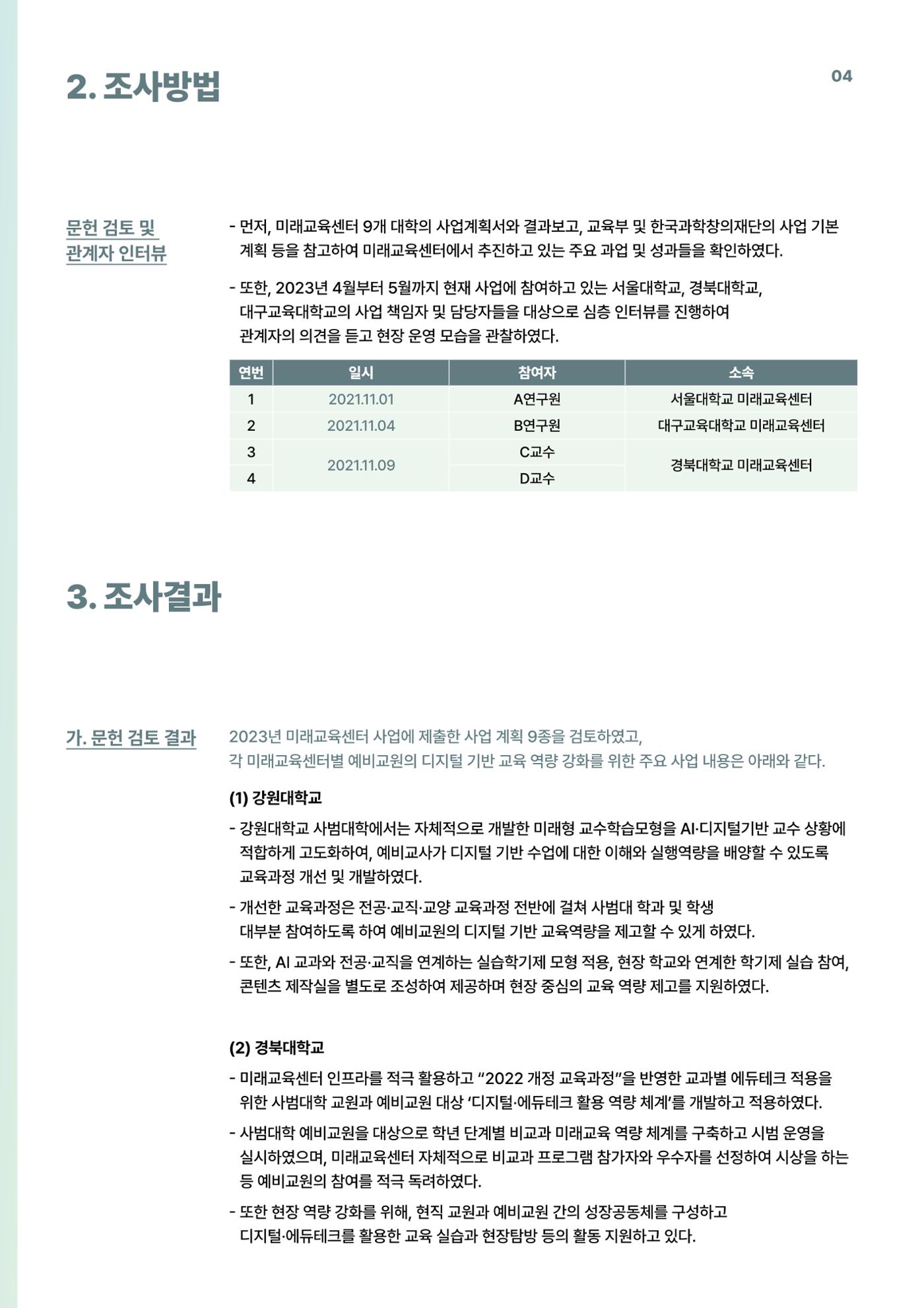 코팩포커스_예비교원의 디지털 기반 교육 역량 강화를 위한 미래교육센터 역할 4페이지
