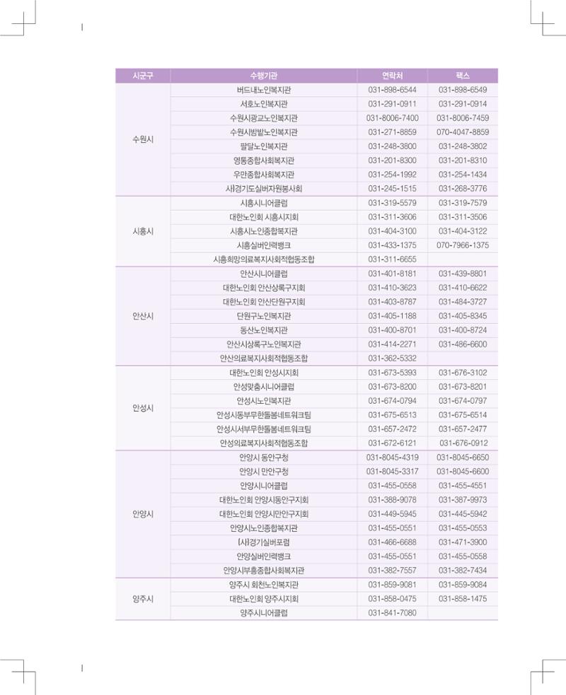 경기도노인일자리지원센터 리플렛 제작 11페이지