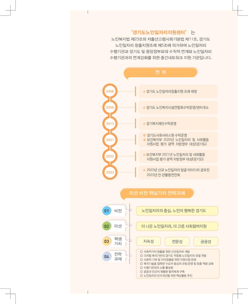 경기도노인일자리지원센터 리플렛 제작 2페이지