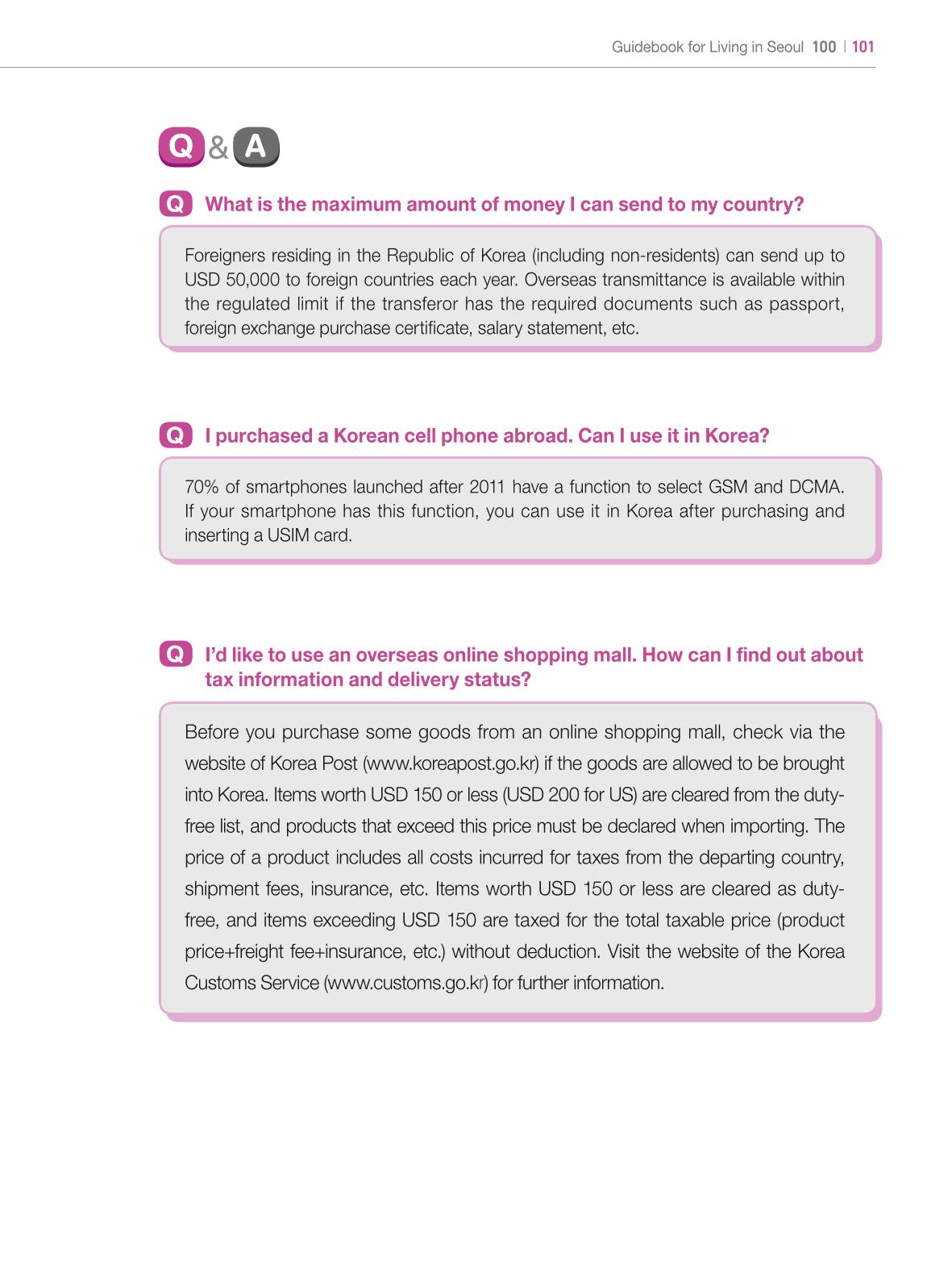 2024 Guidebook for Living in Seoul 100페이지
