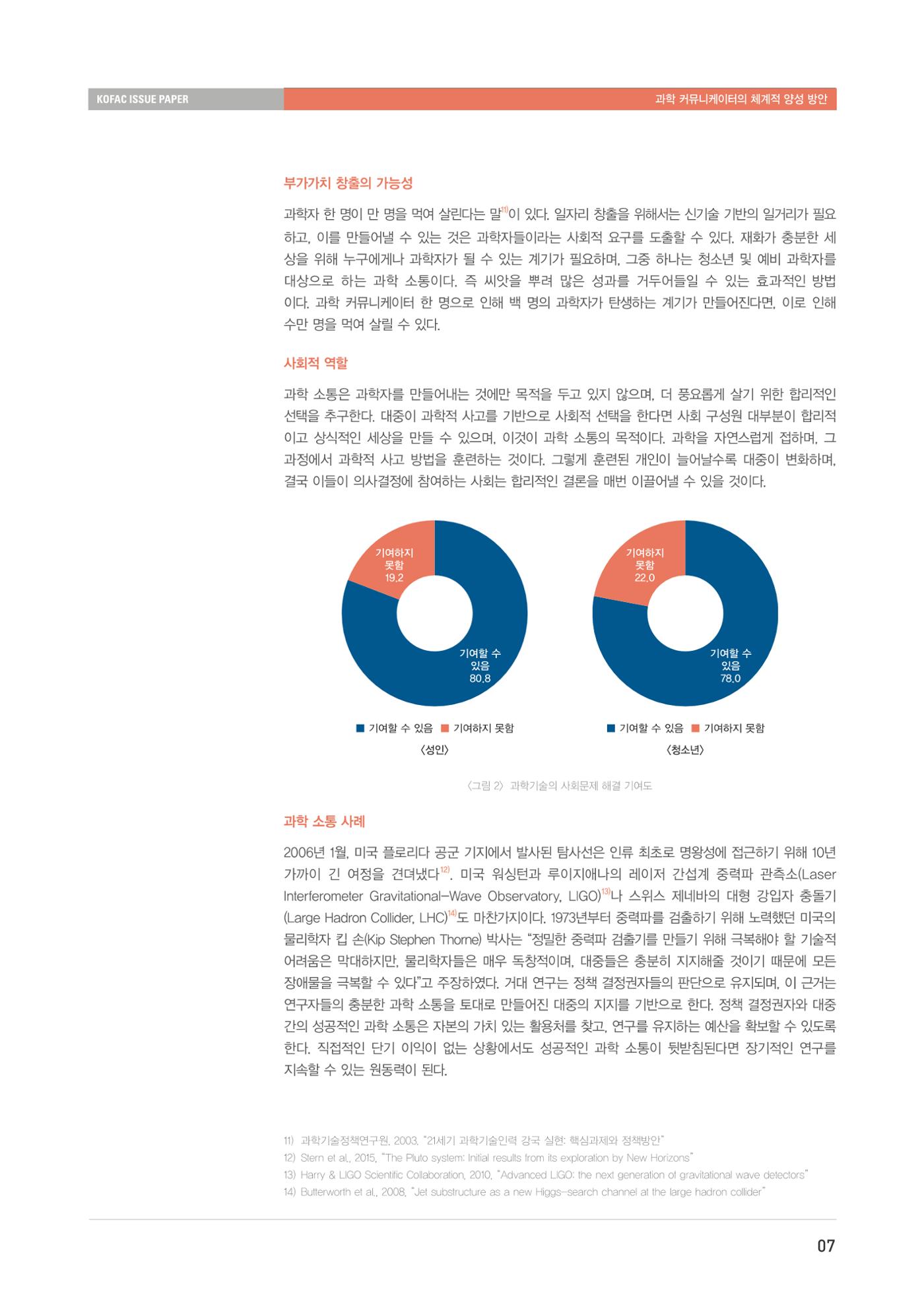 이슈페이퍼-과학 커뮤니케이터의 체계적 양성 방안 7페이지