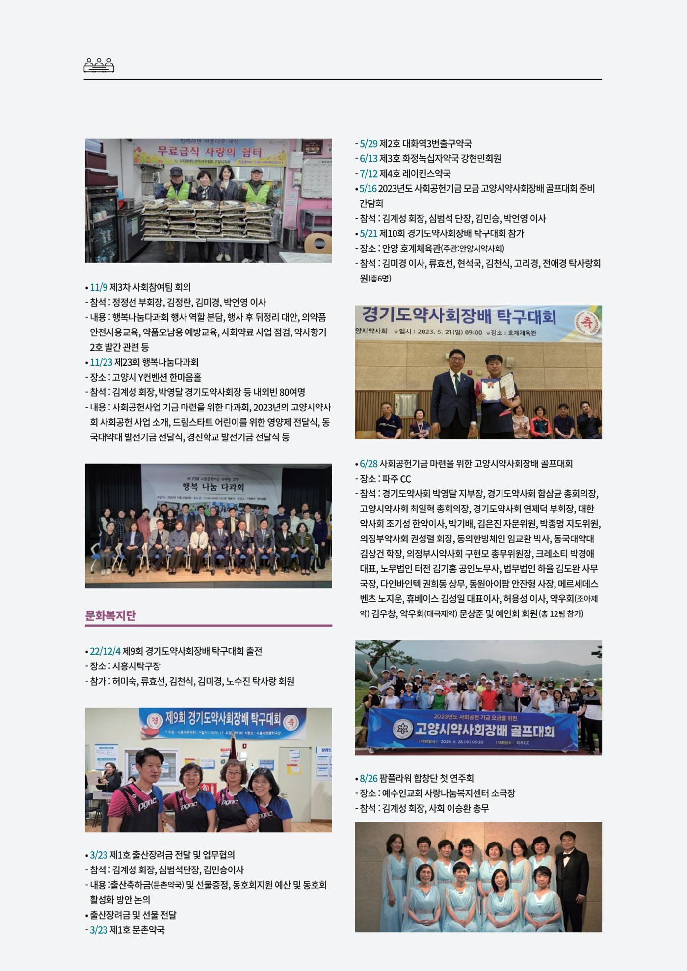 고양시약사회지 약사향기2호 154페이지