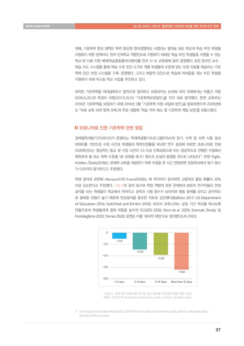 이슈페이퍼-과학기술의 관점에서 본 포스트 코로나 시대 수학과학 기초학력 보장 전략 7페이지