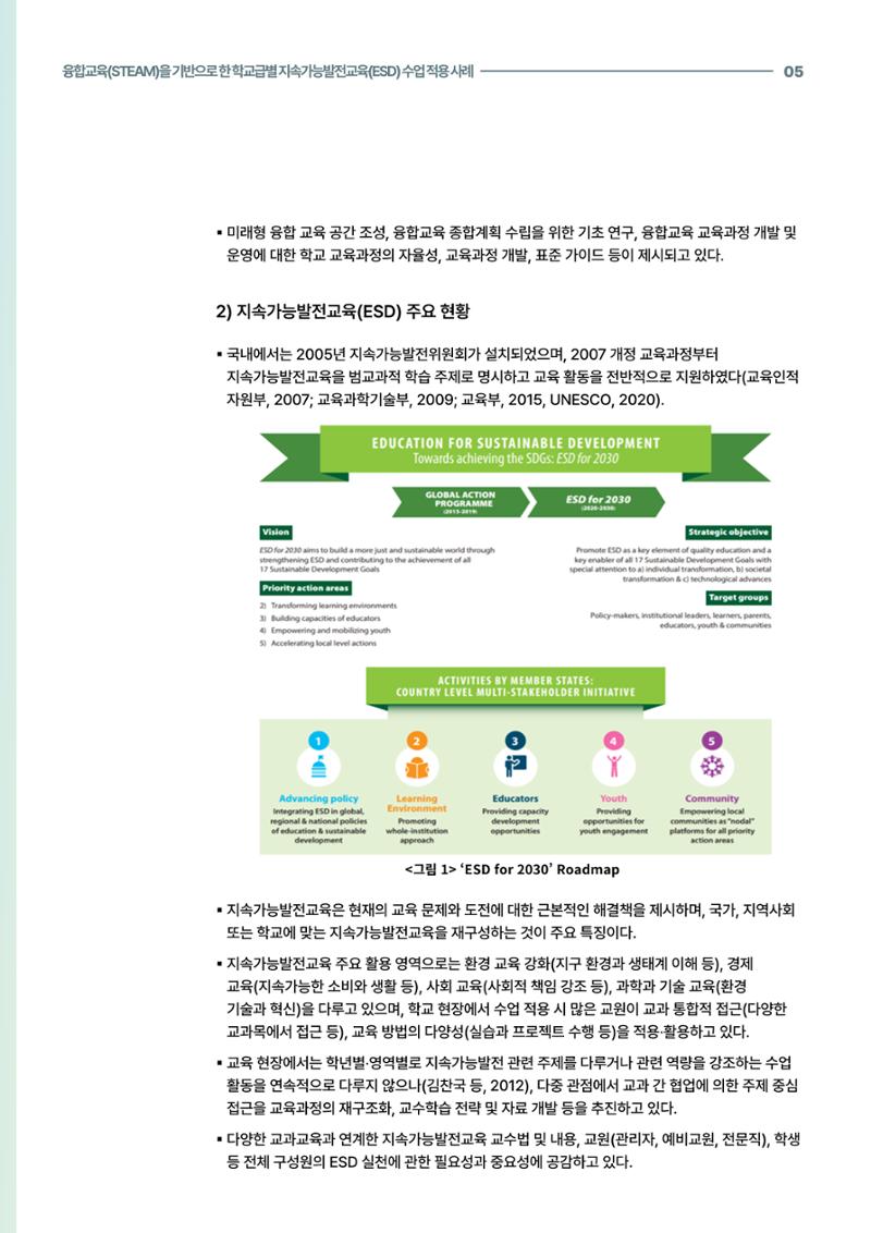 코팩포커스_융합교육을 기반으로 한 학교급별 지속가능발전교육 수업 적용 사례 5페이지