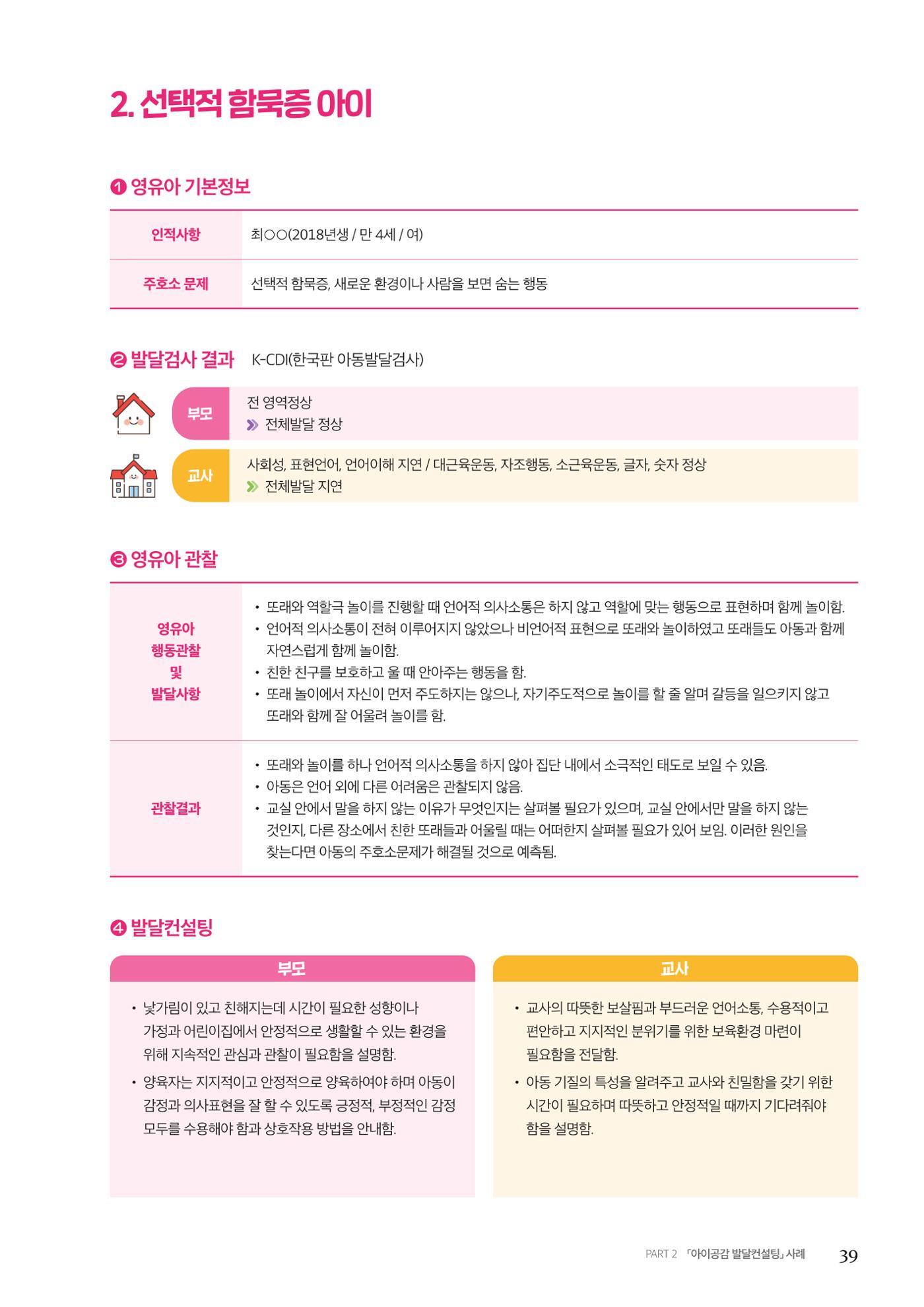 아이공감 발달컨설팅 사례집 41페이지