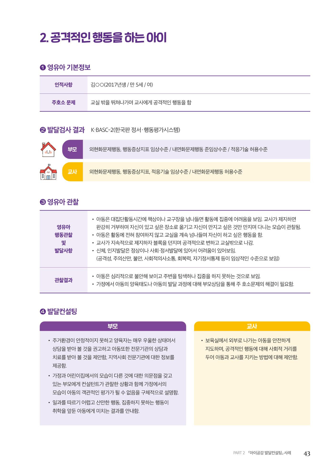 아이공감 발달컨설팅 사례집 45페이지