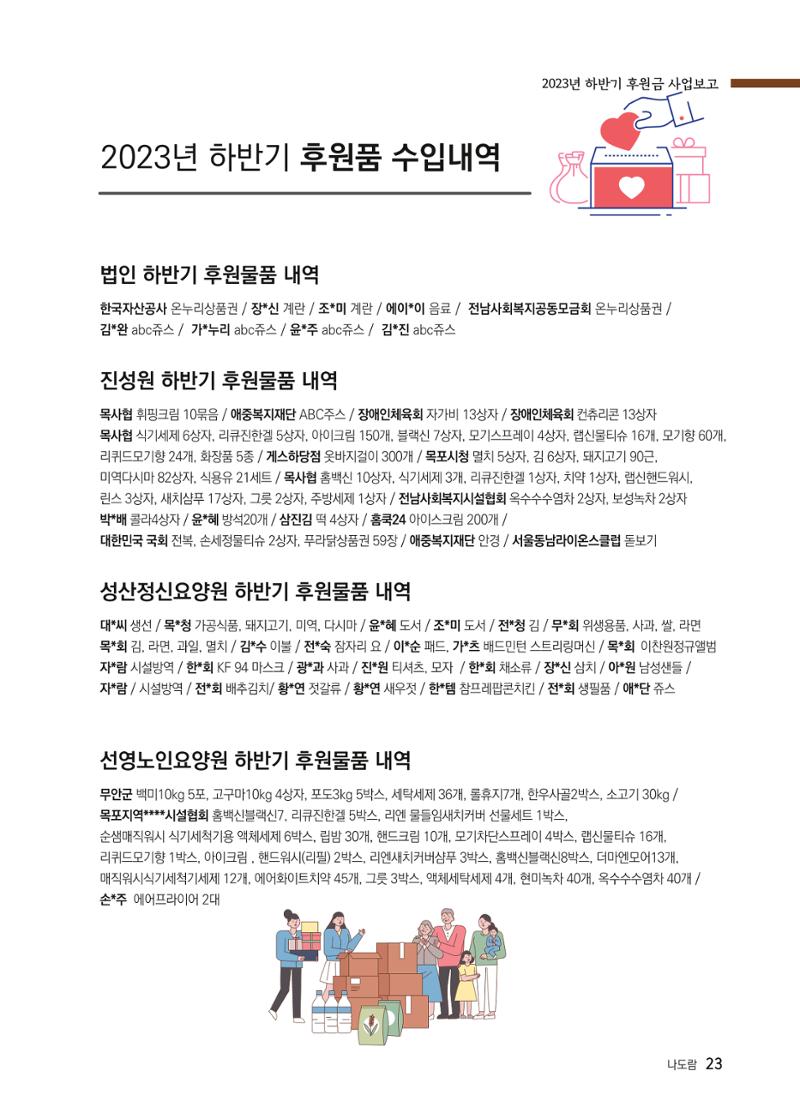 애중복지재단 2023년 하반기 소식지 23페이지