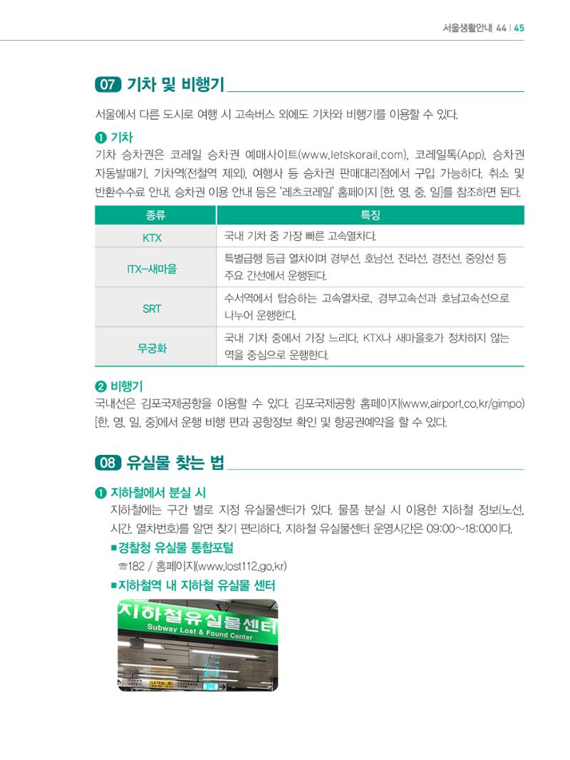 2024 외국인에게 꼭 필요한 서울생활안내 44페이지