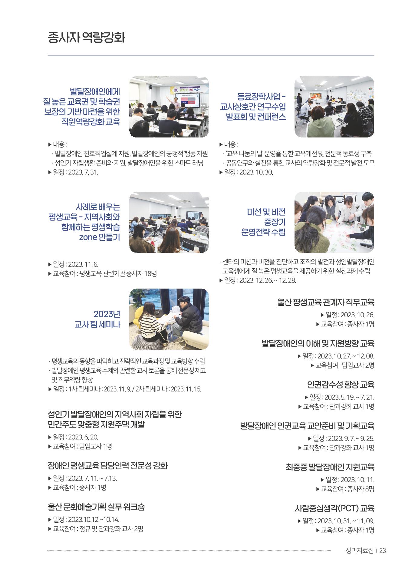울산북구평교 2023 성과자료집 22페이지